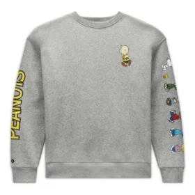 Converse x Peanuts Fleece Crew Mărimi asiatice „Vintage Grey Heather”