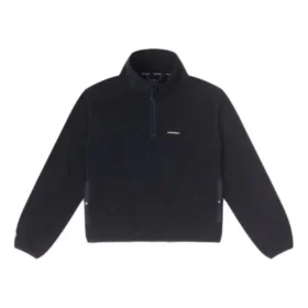 Counter Climate fleece polar half-zip popover, no sleeves, Asian sizes „Black”
