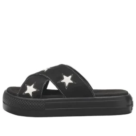 CV Sandal Plastic Crossbelt „Black White”