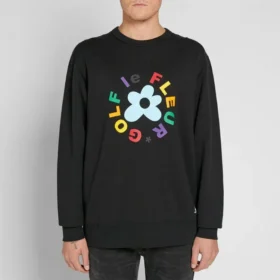 Hanorac Converse x Golf Le Fleur Crew, mărimi asiatice „Negru”