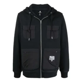 Hanorac Converse x Josh Vides din fleece utilitar, mărimi asiatice „Negru” Hanorac Converse x Josh Vides din fleece utilitar, mărimi asiatice „Negru”
