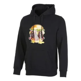 Hanorac cu glugă Burger, mărimi asiatice „Negru” Hanorac cu glugă Burger, mărimi asiatice „Negru”