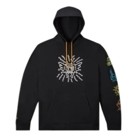 Hanorac cu glugă din fleece Converse x Keith Haring, mărimi asiatice „Black” Hanorac cu glugă din fleece Converse x Keith Haring, mărimi asiatice „Black”