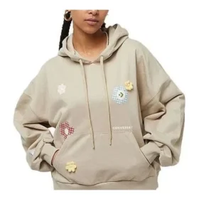 Hanorac cu glugă Flora Logo Mărimi asiatice „Bej”