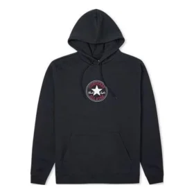 Hanorac cu glugă Go-To Chuck Taylor Patch, croială standard, mărimi asiatice „Negru”
