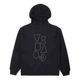 Hanorac cu glugă și imprimeu grafic Shapes, mărimi asiatice „Negru” Hanorac cu glugă și imprimeu grafic Shapes, mărimi asiatice „Negru”
