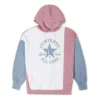 Hanorac cu glugă oversized cu blocuri de culoare Mărimi Asia „Pink Aura”