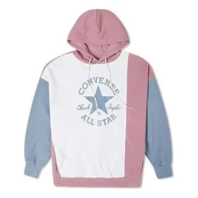 Hanorac cu glugă oversized cu blocuri de culoare Mărimi Asia „Pink Aura”