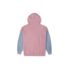Hanorac cu glugă oversized, cu blocuri de culoare, mărimi asiatice „Pink Aura Multi”