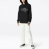 Hanorac cu glugă Twisted Varsity Mărimi asiatice „Negru”