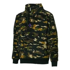 Hanorac cu guler înalt din fleece polar Archive Camo, mărimi asiatice „Camo Green”