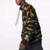 Hanorac cu guler înalt din fleece polar Archive Camo, mărimi asiatice „Camo Green”