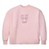 Hanorac cu guler rotund Converse x Pokemon Jigglypuff Sherpa, mărimi asiatice „Roz”