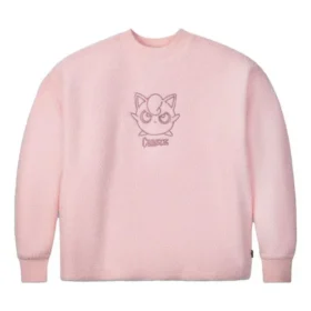 Hanorac cu guler rotund Converse x Pokemon Jigglypuff Sherpa, mărimi asiatice „Roz”