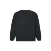 Hanorac cu guler rotund din fleece periat cu broderie în formă de stea și model în zig-zag, mărimi asiatice „Negru”