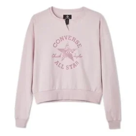 Hanorac cu guler rotund și patch Chuck Taylor, mărimi asiatice „Pink”