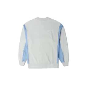 Hanorac cu guler rotund și patch-uri din denim, mărimi asiatice „Albastru”