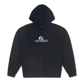 Hanorac cu logo craniu, mărimi asiatice „Negru”