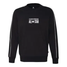 Hanorac din fleece Chuck Taylor All Star Track Crew, mărimi asiatice „Negru”