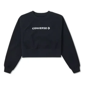 Hanorac din fleece cu logo „Negru”