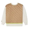Hanorac matlasat cu guler rotund Shapes Mărimi asiatice „Beige”