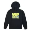 Hanorac sport Converse pentru bărbați, cu imprimeu, căptușit cu fleece, negru