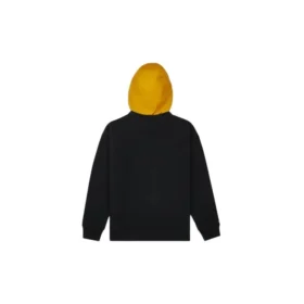 Hanorac sport cu glugă și logo pentru bărbați, negru
