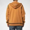 Hanorac UTILITY FULL ZIP cu glugă, mărimi asiatice „Dark Soba Brown”