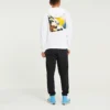 Imprimare cu litere, stil casual pentru cuplu, alb