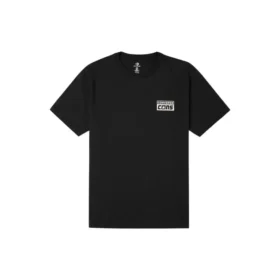Imprimare cu logo alfabet Retro Casual Mânecă scurtă Negru