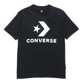 Imprimare cu logo Alphabet, guler rotund, mânecă scurtă, negru