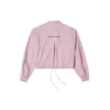 Jachetă casual cu logo mic Roz Violet