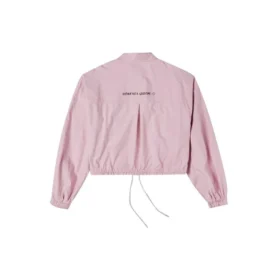 Jachetă casual cu logo mic Roz Violet