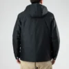 Jachetă casual sport Converse pentru bărbați, cu glugă, mâneci lungi și căptușeală, negru
