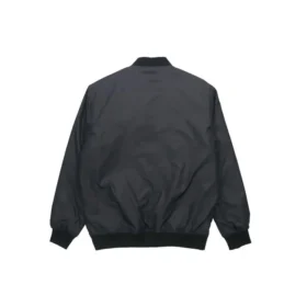Jachetă Converse Aviator pentru bărbați, uniformă de baseball, țesută, rezistentă la vânt, cu fermoar, toamnă, negru