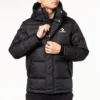 Jachetă Converse Outdoor pentru bărbați, cu puf, negru