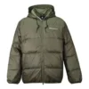 Jachetă cu glugă și umplutură de puf Mărimi asiatice „Cargo Khaki”