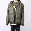Jachetă cu glugă și umplutură de puf Mărimi asiatice „Cargo Khaki”