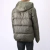 Jachetă cu glugă și umplutură de puf Mărimi asiatice „Cargo Khaki”
