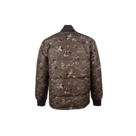 Jachetă cu guler ridicat, imprimeu camuflaj, mărime asiatică „Camo Green”
