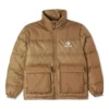 Jachetă cu puf Star Chevron Mărimi asiatice „Brown”