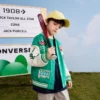 Jachetă de golf „Green White”