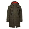 Jachetă de puf cu imprimeu Sideline, lungime medie, mărimi asiatice „Olive Green”