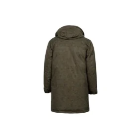 Jachetă de puf cu imprimeu Sideline, lungime medie, mărimi asiatice „Olive Green”