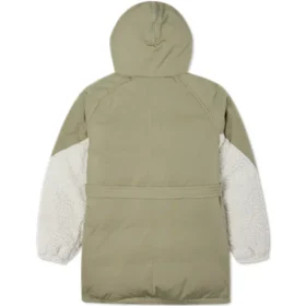 Jachetă de puf Mărimi asiatice „Olive Green White”