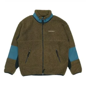 Jachetă din fleece polar Sherpa, mărimi asiatice „Surplus Olive”
