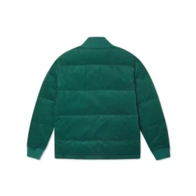 Jachetă din velur cu talie în stil asiatic „Green”