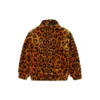 Jachetă largă cu imprimeu leopard retro, stil pentru cuplu, mărimi asiatice, „maro”