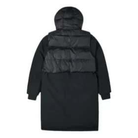 Jachetă lungă convertibilă din puf, mărimi asiatice „Negru”