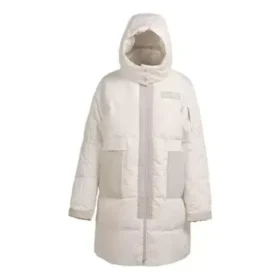 Jachetă lungă din puf Counter Climate, mărimi asiatice „Beige”